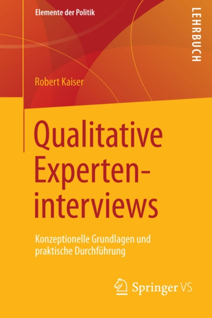 E-book Qualitative Experteninterviews Robert Kaiser