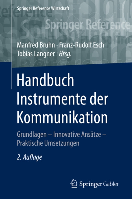 Libro elettronico Handbuch Instrumente der Kommunikation Manfred Bruhn
