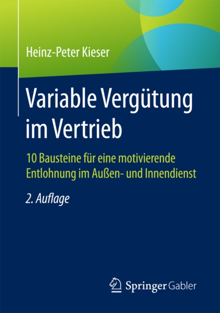 E-knjiga Variable Vergutung im Vertrieb Heinz-Peter Kieser