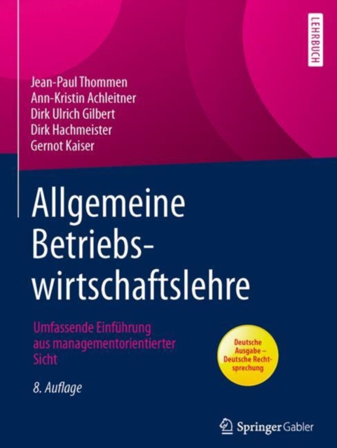 E-kniha Allgemeine Betriebswirtschaftslehre Jean-Paul Thommen