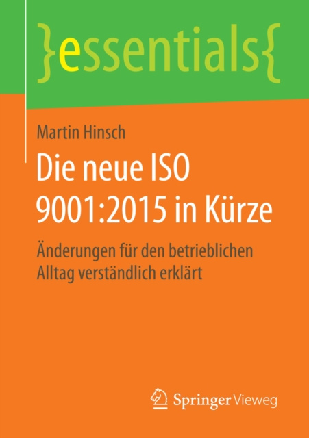 E-book Die neue ISO 9001:2015 in Kurze Martin Hinsch