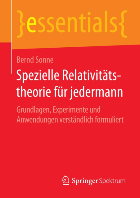 E-kniha Spezielle Relativitatstheorie fur jedermann Bernd Sonne