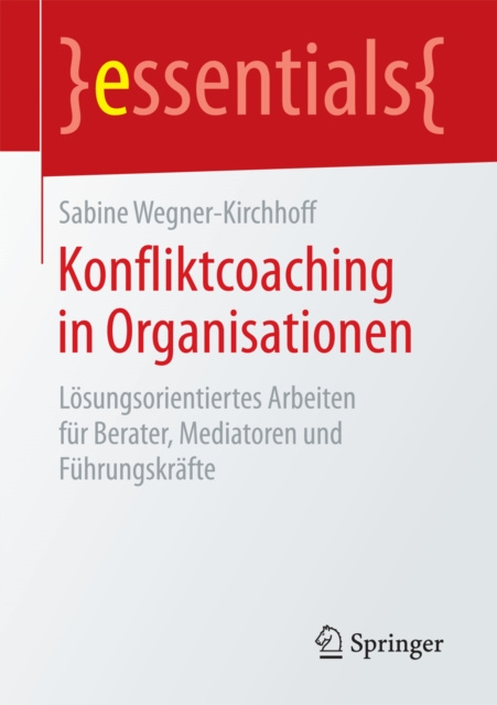 E-kniha Konfliktcoaching in Organisationen Sabine Wegner-Kirchhoff
