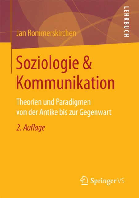 E-book Soziologie & Kommunikation Jan Rommerskirchen