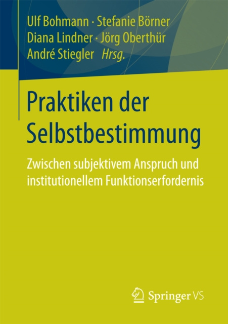 Libro elettronico Praktiken der Selbstbestimmung Ulf Bohmann