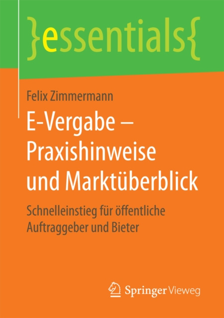 E-kniha E-Vergabe - Praxishinweise und Marktuberblick Felix Zimmermann