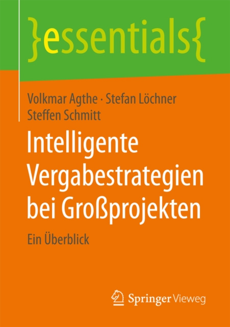 E-kniha Intelligente Vergabestrategien bei Groprojekten Volkmar Agthe
