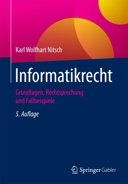 E-Book Informatikrecht Karl Wolfhart Nitsch