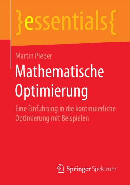 E-kniha Mathematische Optimierung Martin Pieper
