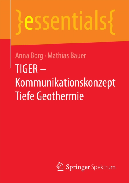 E-kniha TIGER - Kommunikationskonzept Tiefe Geothermie Anna Borg