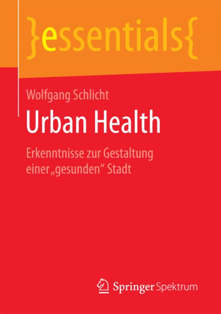 E-kniha Urban Health Wolfgang Schlicht