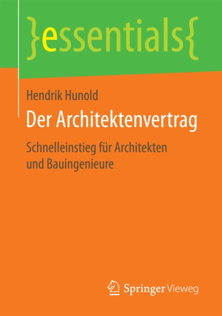 E-book Der Architektenvertrag Hendrik Hunold