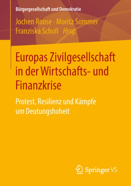 E-kniha Europas Zivilgesellschaft in der Wirtschafts- und Finanzkrise Jochen Roose