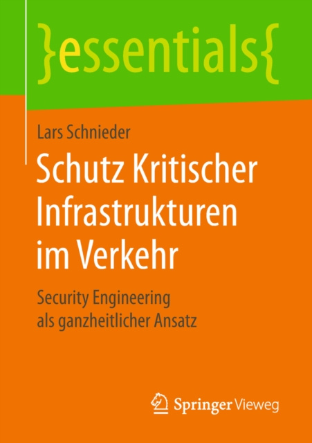 E-kniha Schutz Kritischer Infrastrukturen im Verkehr Lars Schnieder