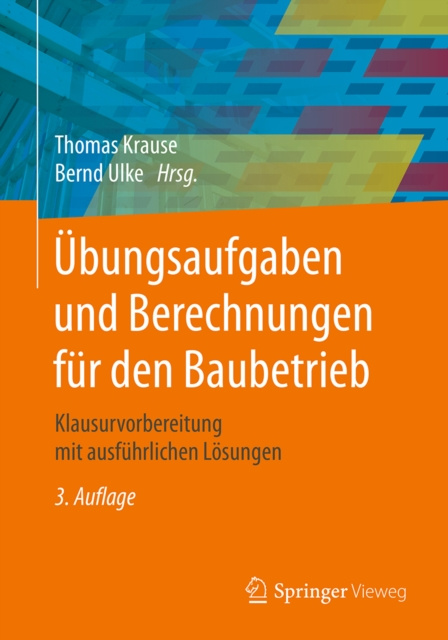E-kniha Ubungsaufgaben und Berechnungen fur den Baubetrieb Thomas Krause