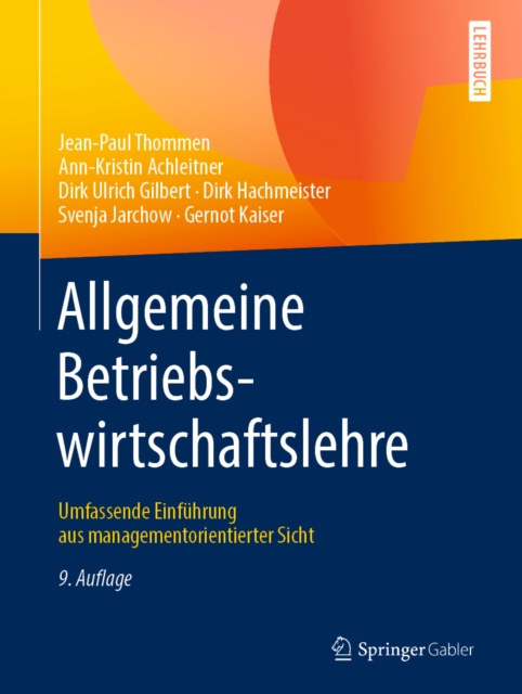 E-kniha Allgemeine Betriebswirtschaftslehre Jean-Paul Thommen
