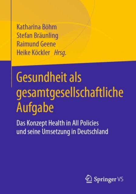 E-kniha Gesundheit als gesamtgesellschaftliche Aufgabe Katharina Bohm