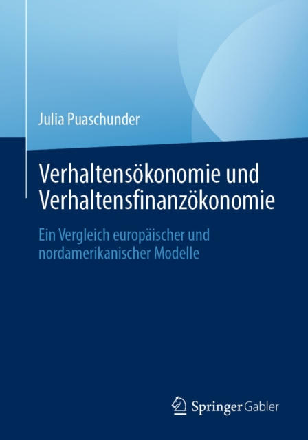E-kniha Verhaltensokonomie und Verhaltensfinanzokonomie Julia Puaschunder