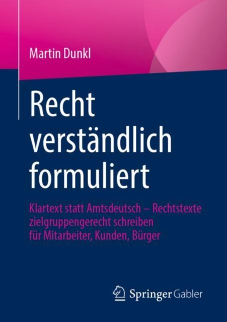 E-book Recht verstandlich formuliert Martin Dunkl