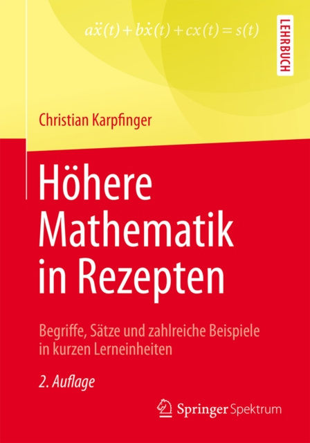 E-kniha Hohere Mathematik in Rezepten Christian Karpfinger