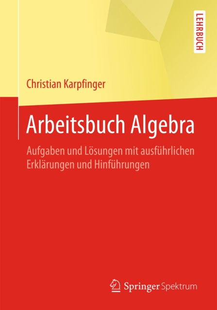 E-kniha Arbeitsbuch Algebra Christian Karpfinger