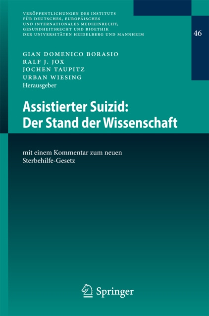E-kniha Assistierter Suizid: Der Stand der Wissenschaft Gian Domenico Borasio