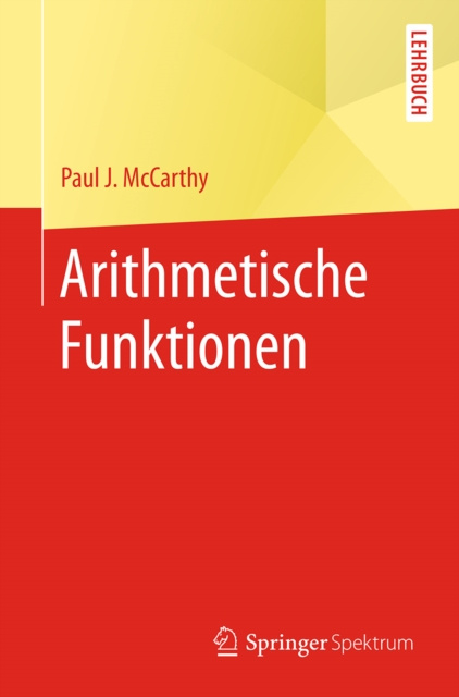 E-kniha Arithmetische Funktionen Paul J. McCarthy