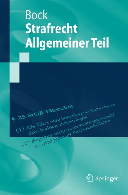 E-book Strafrecht Allgemeiner Teil Dennis Bock