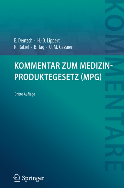 E-kniha Kommentar zum Medizinproduktegesetz (MPG) Erwin Deutsch