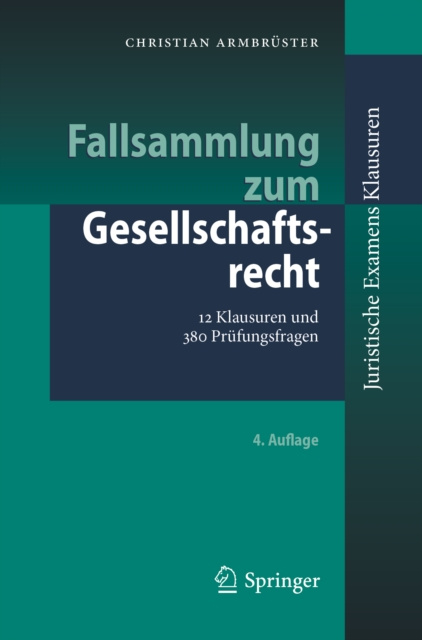 E-knjiga Fallsammlung zum Gesellschaftsrecht Christian Armbruster
