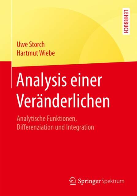 E-book Analysis einer Veranderlichen Uwe Storch