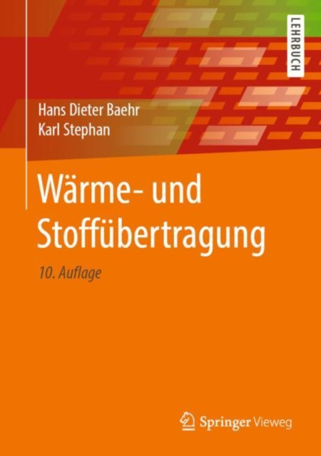 E-Book Warme- und Stoffubertragung Hans Dieter Baehr