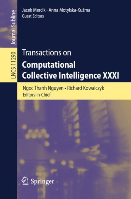 E-book Transactions on Computational Collective Intelligence XXXI Ngoc Thanh Nguyen