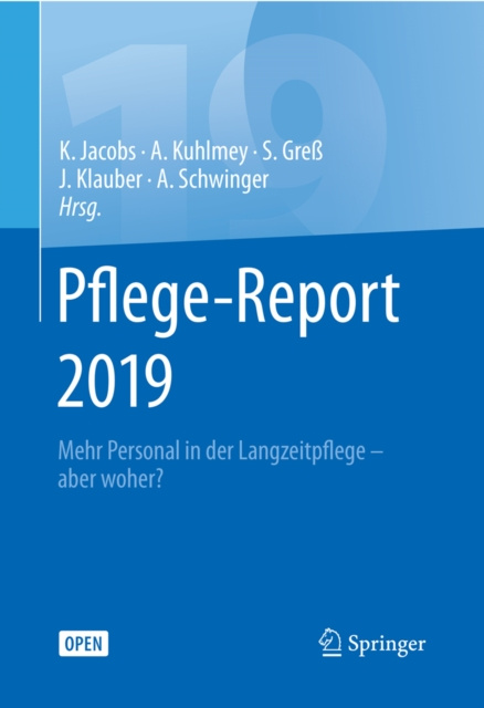 E-kniha Pflege-Report 2019 Klaus Jacobs