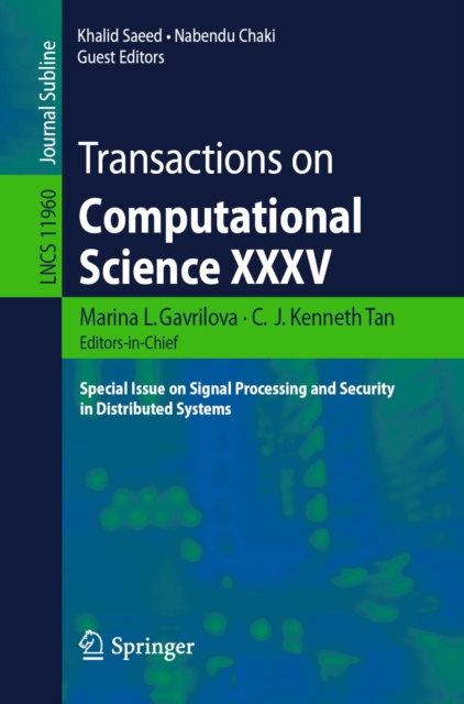 E-Book Transactions on Computational Science XXXV Marina L. Gavrilova