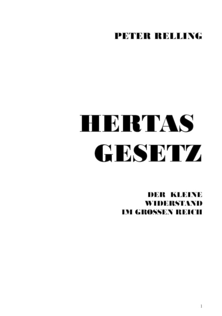 E-book Hertas Gesetz Hans Peter Maack