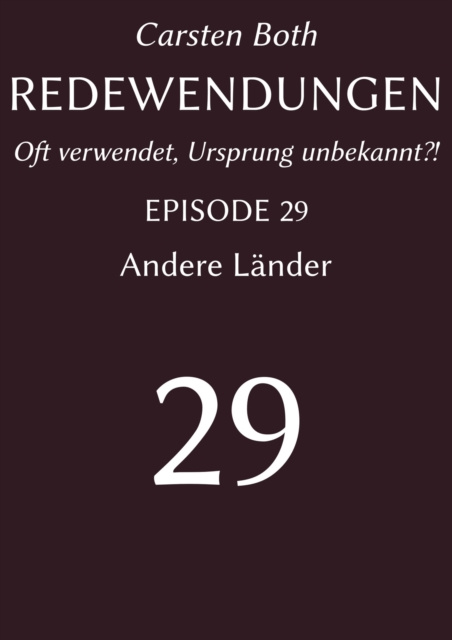 E-book Redewendungen: Andere Lander Carsten Both