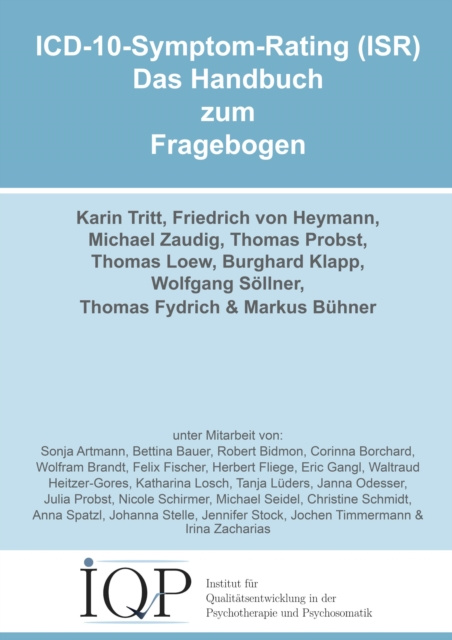 E-kniha ICD-10-Symptom-Rating (ISR) - Das Handbuch zum Fragebogen Karin Tritt