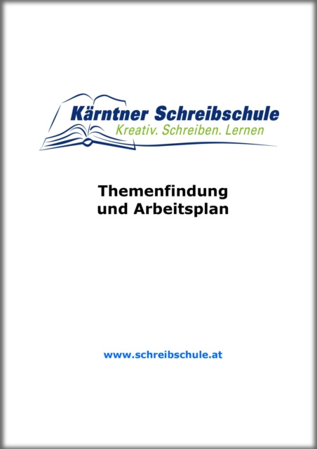 ebook Themenfindung und Arbeitsplan Roland Zingerle