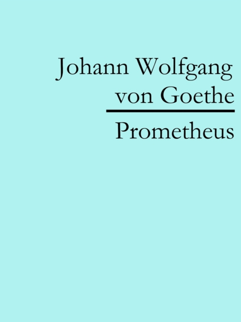 E-knjiga Prometheus Johann Wolfgang von Goethe