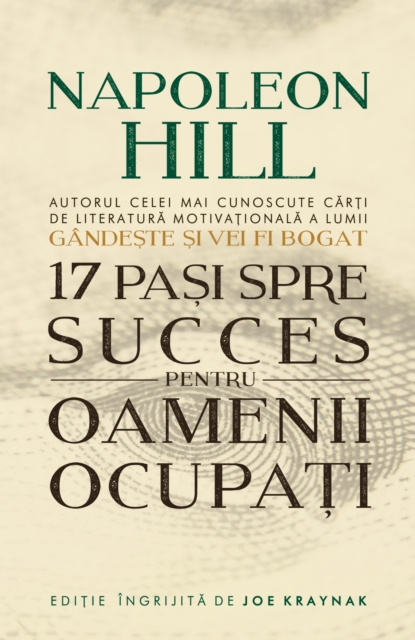 E-kniha 17 Pasi Spre Succes Pentru Oamenii Ocupati Napoleon Hill