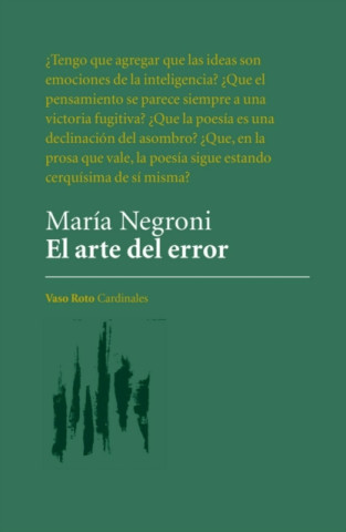E-book El arte del error Maria Negroni