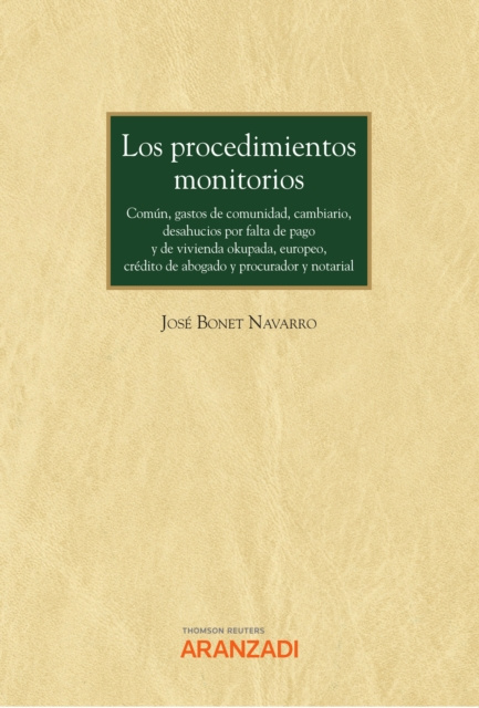 E-kniha Los procedimientos monitorios Jose Bonet Navarro