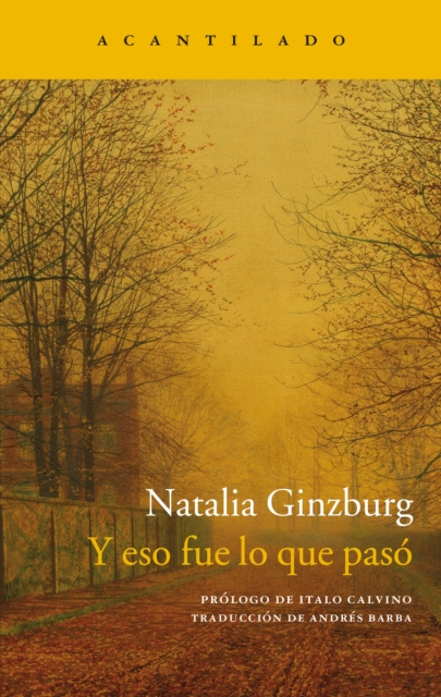 E-kniha Y eso fue lo que paso Natalia Ginzburg