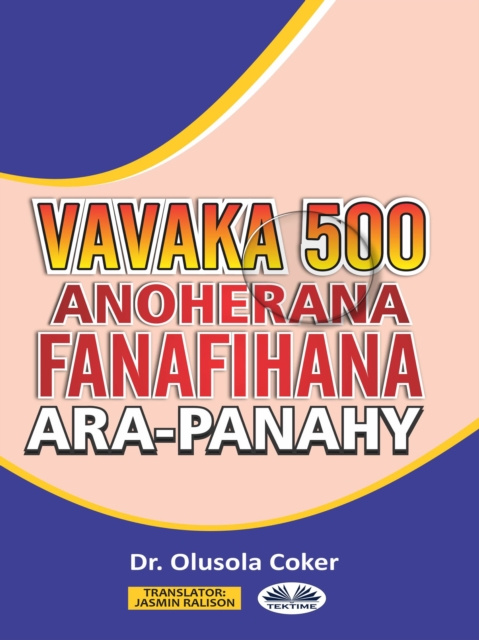 E-book Vavaka Mahery Vaika Miisa 500 Hanoherana Ny Fanafihana Ara-Panahy Dr. Olusola Coker