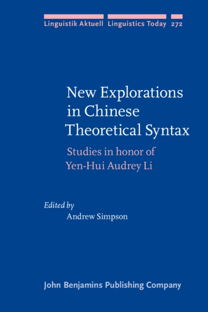 E-kniha New Explorations in Chinese Theoretical Syntax Simpson Andrew Simpson