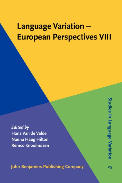 E-kniha Language Variation - European Perspectives VIII Van de Velde Hans Van de Velde