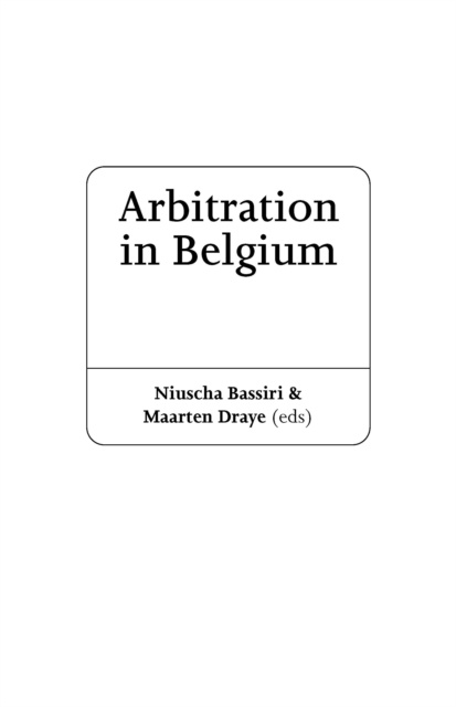 E-book Arbitration in Belgium Niuscha Bassiri
