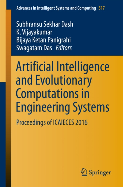 E-book Artificial Intelligence and Evolutionary Computations in Engineering Systems Subhransu Sekhar Dash
