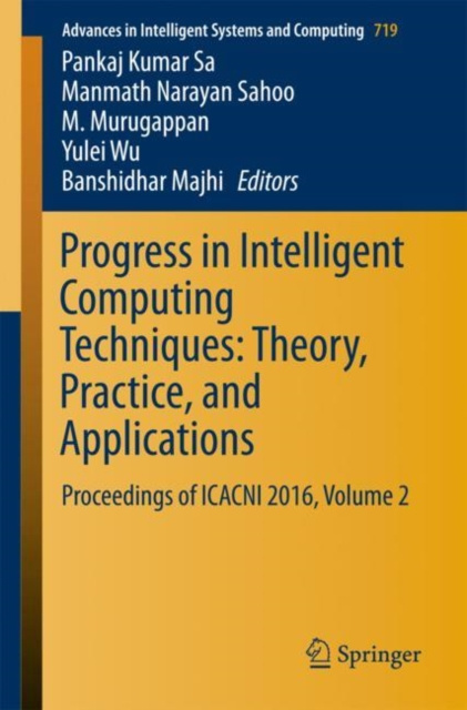 E-book Progress in Intelligent Computing Techniques: Theory, Practice, and Applications Pankaj Kumar Sa